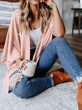 Full Size Open Front Waffle Knit Cardigan Plus Size - Home Sweet Resale