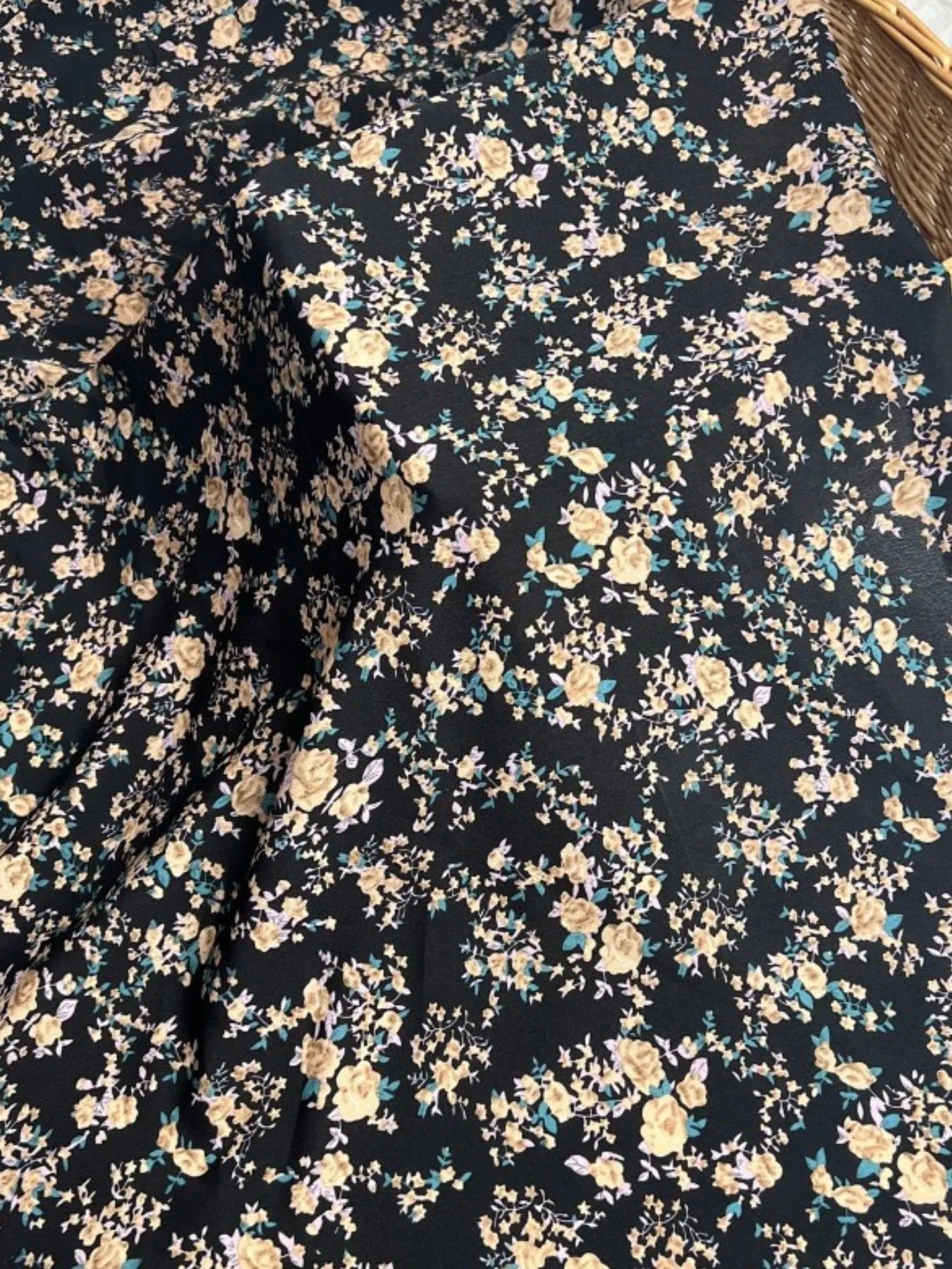 Full Size Slit Off - Shoulder Floral Midi Dress Plus Size - Home Sweet Resale