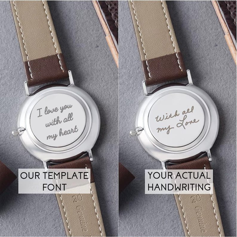 Handwriting Gifts for Groom, Engraved Watch for Men - Home Sweet Resale