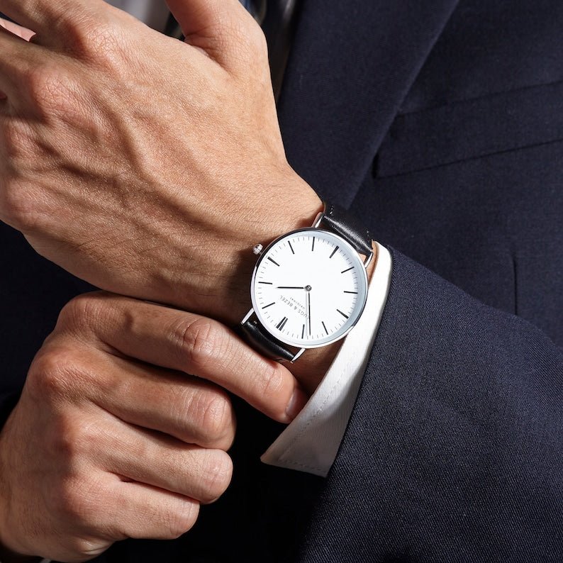 Handwriting Gifts for Groom, Engraved Watch for Men - Home Sweet Resale