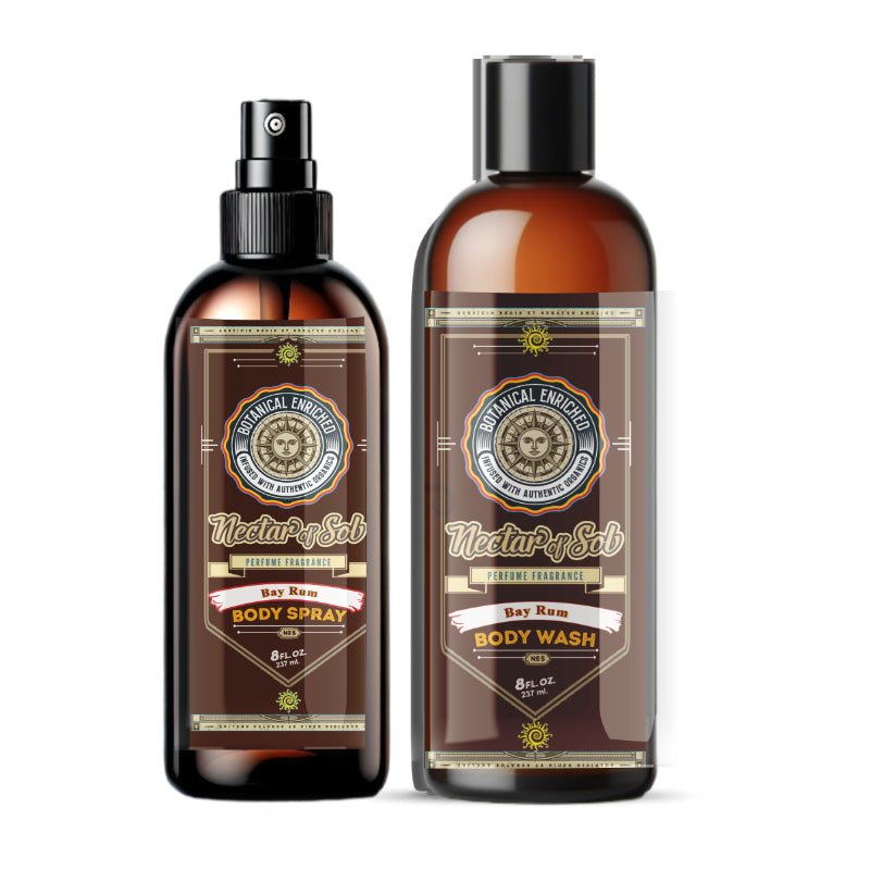 Nectar of Sol Body Spray & Body Wash Gift Set Bay Rum Fragrance - Home Sweet Resale