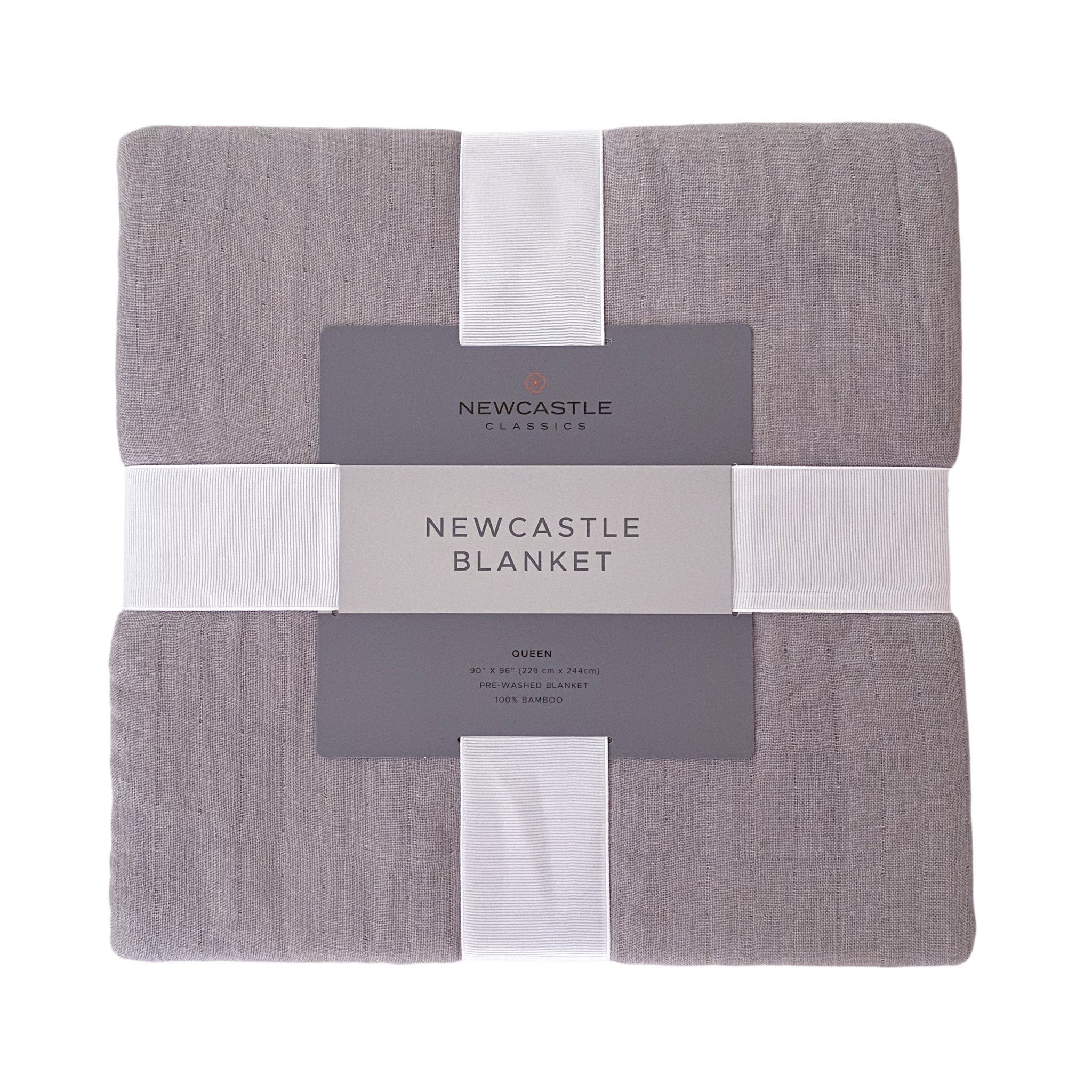 Newcastle Grey Oversized Queen Bamboo Bed Blanket - Home Sweet Resale