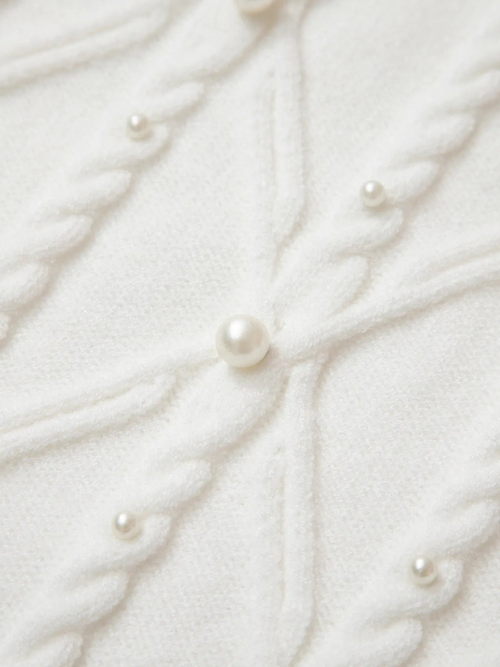 Pearled Mock Neck Textured Knit Sweater Vest - Home Sweet Resale
