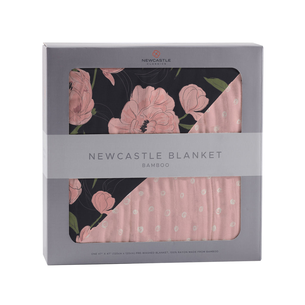 Peonies and Pearl Polka Dot Newcastle Blanket - Home Sweet Resale