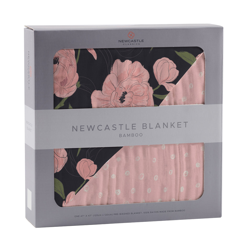 Peonies and Pearl Polka Dot Newcastle Blanket - Home Sweet Resale