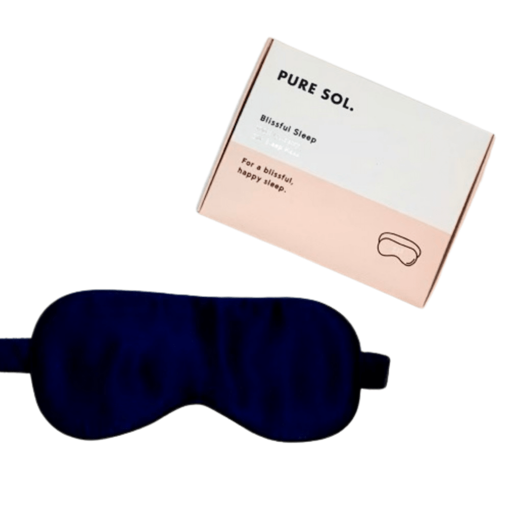 PURE SOL. Beauty Blissful Sleep 100% Mulberry Silk Sleep Eye Mask - Home Sweet Resale