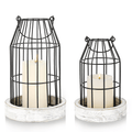 Rustic Wire Metal Cloche Set of 2 - Home Sweet Resale