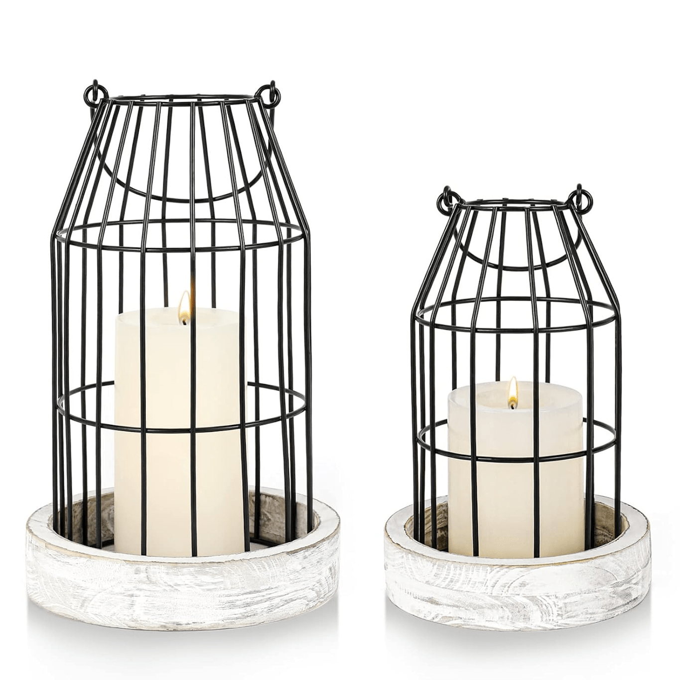 Rustic Wire Metal Cloche Set of 2 - Home Sweet Resale