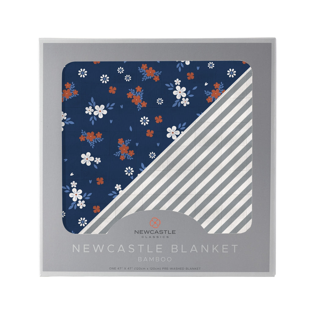Serenity and Finley Stripe Bamboo Muslin Newcastle Blanket - Home Sweet Resale