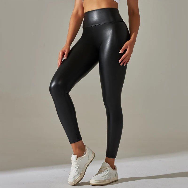 Trendy New Oversized WOMEN'S Leggings, High Waisted Tight and Sexy PU - Home Sweet Resale