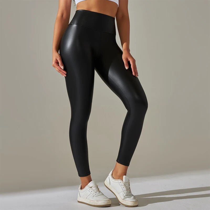 Trendy New Oversized WOMEN'S Leggings, High Waisted Tight and Sexy PU - Home Sweet Resale
